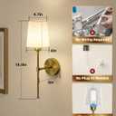 Rechargeable Wall Lights, Battery Operated Wall Sconce Set of 2, 7500mAh, Dimmable, Remote Control, Timer, Magnetic Bulb, 3 Color Temps, RGB, Wireless Wall Lamps, for Bedroom Living Room Hallway Decor