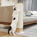 PETKARAY Couch Corner Cat Scratcher, 28" Corner Scratching Post Wall Scratcher, Sisal Furniture Protector for Sofa with Reversible Base, Large