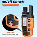 Bousnic Dog Shock Collar - 3300Ft Dog Training Collar with Remote for 5-120lbs Small Medium Large Dogs Rechargeable Waterproof e Collar with Beep (1-8), Vibration(1-16), Safe Shock(1-99) (Orange)