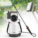 Litheli 20V Cordless Garden Sprayer, 1.3 Gallon/4.75L Pump Sprayer, Intelligent Pump Pressure Control, 2 Spray Modes for Spraying Plants, Garden Watering, with 2.0Ah Battery Included