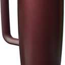 Owala FreeSip Tumbler Insulated Stainless Steel Water Bottle with Builtin Straw and Side Handle, For Travel, Work, School, and Sports, 40oz, BPA Free, Leak Proof, Black Cherry