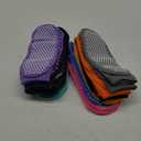 Grip Pilates Socks for Women & Men- Adults Bulk Non Slip Anti Skid Sticky Grippy Sock for Hospital Yoga Barre (5.5-9, Dot Pattern/Multicolor(12 Pairs))