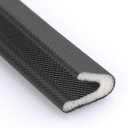 Weather Stripping for Door/Windows X 18 Feet Long, V Shape Adhesive Weather Strip Door Frame/Windows Frame Seal PU Foam Strip Weather Seal Door Insulation Anti Collision Soundproof (Black)