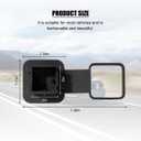 2 x 2 Inch Trailer Hitch Cover, American Flag Vehicle Square Mouth Protection Hook Dust-Proof Plug Cap, Auto Receiver Tube Hitch Plug Insert Accessories, Universal for SUV Truck RV (Black