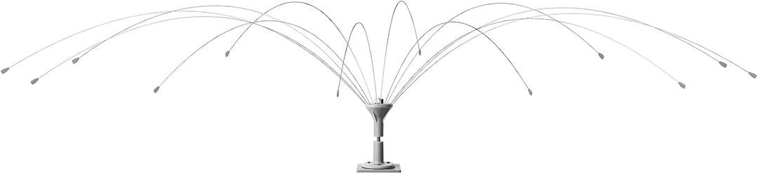 Salcod Bird Deterrent Outdoor 360° Wind-Powered Spinning Device, Stainless Steel Bird Repellent for Roof, Dock, Boat & HVAC Units, Anti Bird Landing Protection – 8ft