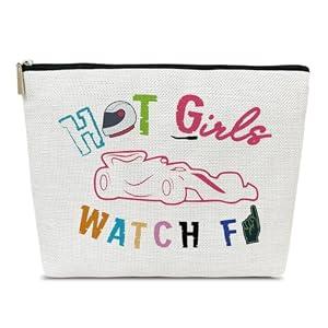 Ythuil Racing Gifts Makeup Bag, F1 Merch Cosmetic Pouch for Purse, Hot Girls Watch F1, Racing Car Motorsport Gifts for Women Friends Racer Car Lovers, Aesthetic Makeup Bag