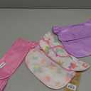 Tiny Twinkle Mess Proof Baby Bibs for Eating  Waterproof, Wipeable Toddler Bibs with Pocket  Baby Food Bibs for Girls & Boys(3 Pack,Butterfly)