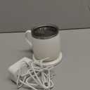 Smart Mug with LED Temperature Display  Coffee Warmer for Office & Home, Perfect Gift for Coffee Lovers,white