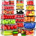 54 Pcs Food Storage Containers with Lids Airtight, (27 Containers &27 Lids) Reusable BPA-Free Plastic Food Containers for Kitchen Organization, Leak Proof Freezer/Microwave Safe Meal Prep Lunch Boxes