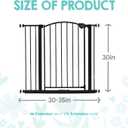 Regalo Safety 30-35 Extra Wide Baby Gate for Doorways & Bottom of Stairs, Pressure Mounted Walk-Through Gate for Babies, Toddlers & Pets, Bronze
