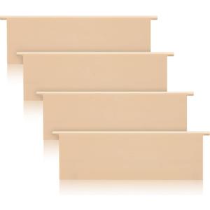 Geelin 4pcs 4 Inch Dryer Air Exhaust Vent Cover, Replacement Louver, UV and Weather Resistant, Upgraded Plastic Color Molded Won't Scratch Durable and Easy Installation (Beige)