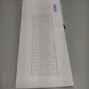 Wireless Keyboard and Mouse Combo, Full-Sized Wireless Keyboard and Adjustable DPI Mouse, 2.4GHz USB Receiver, Keyboard and Mouse for PC, Windows, Desktop, Laptop (Latte Color)