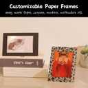 50 Pack Standing Paper Picture Frames 4x6,Cardboard Photo Frame with Easel,Paper Photo Frame Cards,Gallery Frames Bulk For Mother's Day Father's Day Graduation Birthday Wedding Classroom Craft DIY,Black