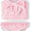 Gymboree Girls' and Toddler 2-piece Bikini Swimset (Pink, 8)