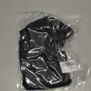 Roselux Women's Scoop Neck Short Sleeve Fitted Shirts Summer Casual Stretchy Basic T-Shirt Tops (Black) small