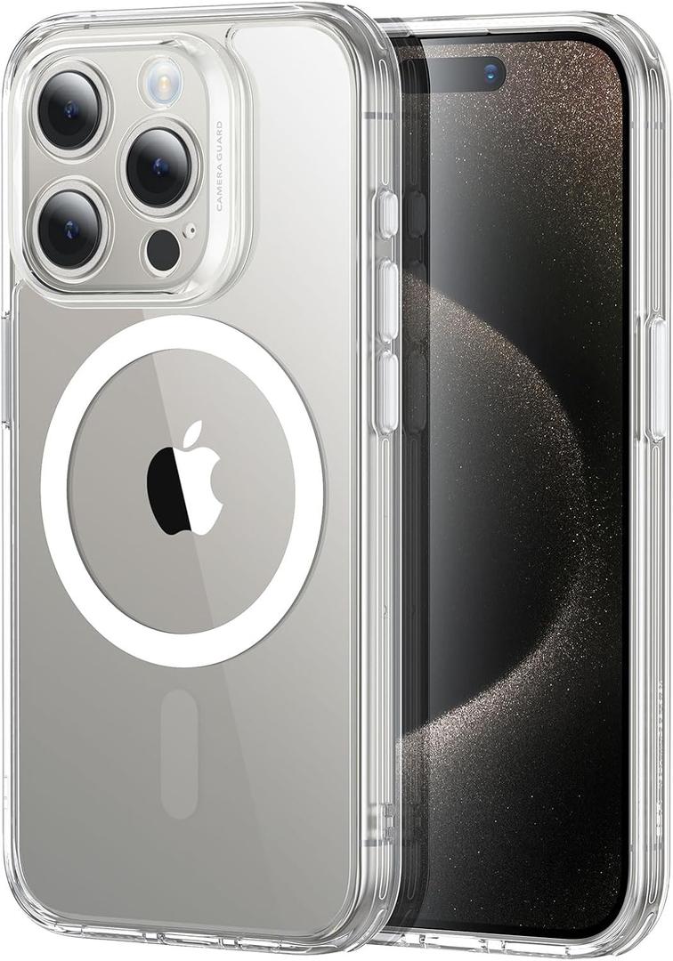 ESR for iPhone 15 Pro Max Case, Translucent Matte Case, Compatible with MagSafe, Military-Grade Protection, Classic Series, Clear