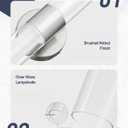 kudos Brushed Nickel Modern Sconces Wall Lighting, Bathroom sconces Set of 2 with Clear Glass and Frosted Glass, Modern LED Vanity Light for Bathroom, 3000K/4500K/6000K Adjustable,KDVL06-BN-2-2PK
