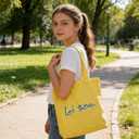 Canvas Tote Bag for Women, 100% Cotton Aesthetic Shoulder Bag with Inner Pocket & Magnetic Snap