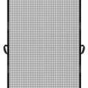 MAGZO Hanging Screen Door, Fits Door Size 30" x 80" (Curtain Size 32'' x 81''), Upgraded Fiberglass Mesh with Tension Rod&Hook&Loop (One Piece Can be Installed in 2 Ways), Weighted Bottom, Grey