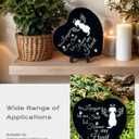 CSUPPCREA Dog Memorial Garden Stone Sympathy Gift for Loss of Dog, Forever in Memory Remembrance Plaque  Pet Passing Away Grave Marker Gift for Healing and Comfort