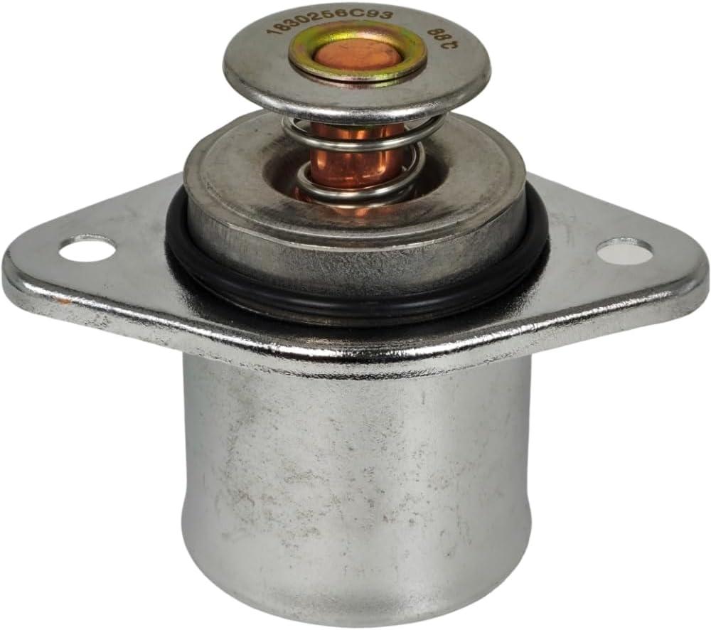 XYZIL 88 190 Thermostat Kit 1830256C93 Compatible with International Harvester DT466E DT530E 5600i 2001-2002 4400 2002-2007 4900 1990-2002 481832 1990-2002 7.6L Air Conditioner