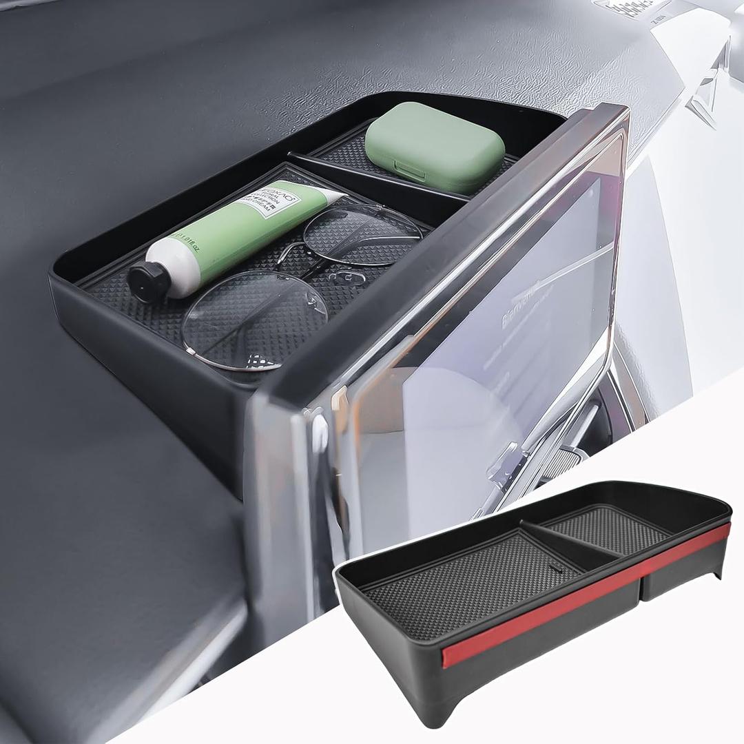 HGWEI Dashboard Organizer Tray Compatible with Toyota Corolla 20192026 / Corolla Cross 20222026 Accessories Interior Center Console Dash Storage Insert Holder (Only for 8" Audio Multimedia Display)