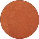 Ambiant Broadway Collection Solid Color Area Rugs Orange - 2' Round, Indoor, Stain Resistant, Perfect for Living Room, Bedroom, Dining Room, Entryway, Doorway, Pet & Kids Friendly Rug, Wedding