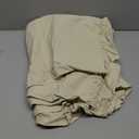 Retro Farmhouse Ruffle Tablecloth Cotton Flounces Trim Washable Table Cover Tablecloths for Rectangle Table Baby Shower Kitchen Party Wedding Decor,60''x120'' (Off-white)