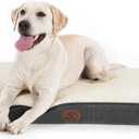 Bedsure Dog Bed Large Sized Dog - Orthopedic Waterproof Pet Beds with Removable Washable Cover, Egg Crate Foam Puppy Mat, Suitable for Pet Up to 65 lbs (36.0"L x 27.0"W x 3.0"Th, Grey)