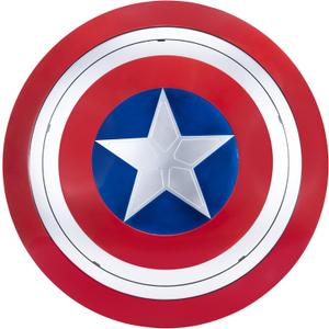 MARVEL Captain America Official Costume Accessory - Plastic Shield with Elastic Handles MARVEL Captain America Official Costume Accessory - Plastic Shield with Elastic Handles