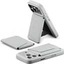 MOFT Magsafe Wallet, 8-Card Holder, Magnetic Phone Stand with Pull to Access Design, RFID Blocking, Angle Adjustment & MOVAS Minimalist Snap Field Wallet for Men Travel Essentials, Misty Cove