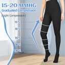 Compression Pantyhose for Women & Men, Medical Graduated Compression Stockings, Compression Tights, Large