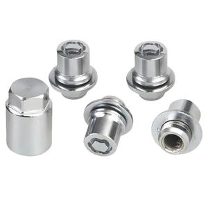 HZEL Car M12 x 1.5 Wheel Lock Lug Nut Set, Anti-Theft Chrome 4PCS Cone Seat Tire Locking Nut Kit with 1 Key, OEM#00276-00900 Automotive Replacement, Compatible with Celica ES330 ES350