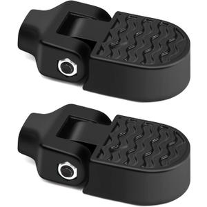 TOBWOLF 1 Pair Mini Bike Rear Pedals, 3.1x1.6 in / 8x4cm Aluminium Alloy Folding Bike Pegs, Non-Slip Bicycle Footrests, Foot Plates Pedals for Folding Mountain Bike, Foldable Bicycle