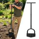 DIIG Manual Lawn Edger Tool with Long Handle, 8.5 Inch Steel Blade, Wide Foot Plate for Garden Edging, Lawn and Landscaping