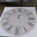 PILIHOME Oversized Farmhouse Wall Clock - 30 inch, Extra Large Decorative Wall Clock for Living Room Decor | Metal Face | Roman Numeral | Battery Operated