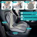 Seat Cushion with Lumbar Support Pillow for Truck Driver, Memory Foam Chair Cushion for Tailbone Pressure Relief & Long Driving, L-Shaped Ergonomic Non-Slip Seat Cushions for Car, Truck, Desk, Chairs