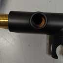 Solid Brass Handheld Shower Head Arc Design High Pressure Matte Black Hand Shower Wand with Adjustable Supply Elbow Wall Connector Shower Holder and 59 Stainless Steel Hose Set