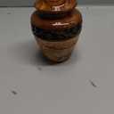 Small Wooden Urns for Human Ashes  20 lb Black Thunderstorm Pattern Cremation Urn, Decorative Keepsake Burial Container for Ashes Adult Male or Female Memorial Display