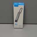 USB C Hub Multiport Adapter, 8 in 1 USBC Dongle with 4K HDMI, RJ45 Ethernet, 100W PD Charging, USB 3.0, SD/TF Card Reader, USB-C Docking Station for MacBook Pro/Air, Dell, HP and Other Type C Devices