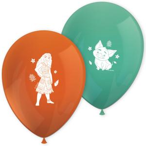 7 x Moana Pack of 8, Diameter 21 cm, Printed, Latex Balloons, Birthday, Decoration