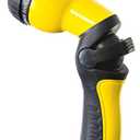 Dramm One Touch Revolution 9 Pattern Spray Gun with Thumb Control Water Flow, Perfect for Water Restricted Areas when Watering Plants, Pots, Baskets, Vegetables, Yellow