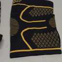 Copper Knee Brace for Women Men 2-Pack, Knee Compression Sleeve with Straps, Knee Braces for Knee Pain, Knee Support for Running Working (X-Large)