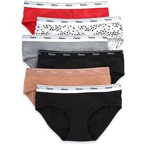 Hanes Women's Originals Hipster Panties, Breathable Stretch Cotton Underwear, Assorted, 6-Pack M Hanes Women's Originals Hipster Panties, Breathable Stretch Cotton Underwear, Assorted, 6-Pack M