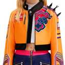 Orange Costume Kids Girls Halloween Fancy Dress Up 3PCS Set 120