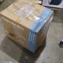 Sweetcrispy Bar Stools Set of 2, Modern Swivel Bar Chairs, Adjustable Fabric Upholstered Barstools Counter Height with Backrest for Bar, Kitchen Island, Dining Room, Beige