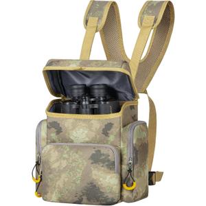 Binocular Harness Chest Pack - Lightweight Binocular Case with Rangefinder Pouch & Waterproof Rain Cover - for Hunting, Birdwatching, and Hiking