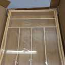 Bamboo Kitchen Drawer Organizer, Expandable Cutlery Tray Utensil Organizer with Grooved Silverware Drawer for Flatware Silverware in Kitchen 8 Slot, Natural, 11.6"-18.9"W, 14.96"H, 1.97"D