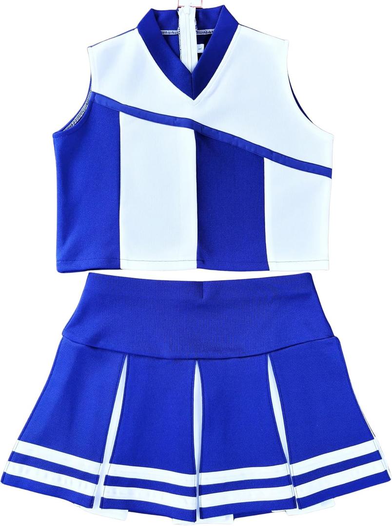 Little Girls' Kids Children Dress Cheerleader Costume Uniform Cheerleading Outfit Halloween
