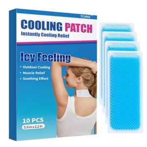 Pack Of 2 TCANG Instant Cooling Ice Packs for Outdoor Activities Summer Heat Relief - Large Disposable Cooling Patches for Neck Body, Camping Hiking Sports, Instant Temperature Drop 10 Pack
